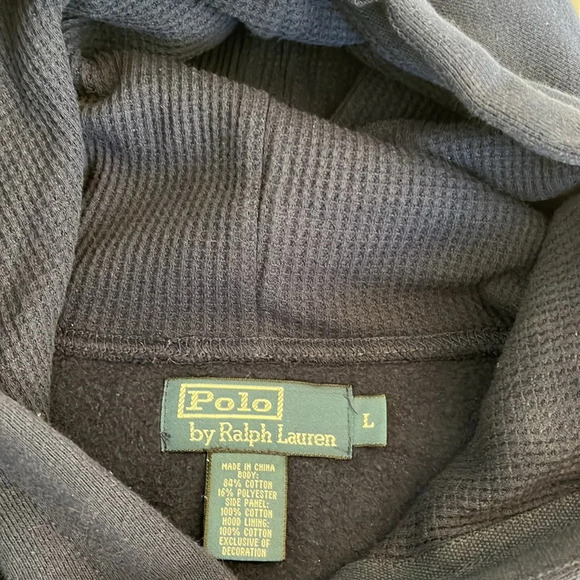 Polo Ralph Lauren Big Pony Fleece Hoodie, Blue Size Large, Preppy, Old Money. - Picture 10 of 16